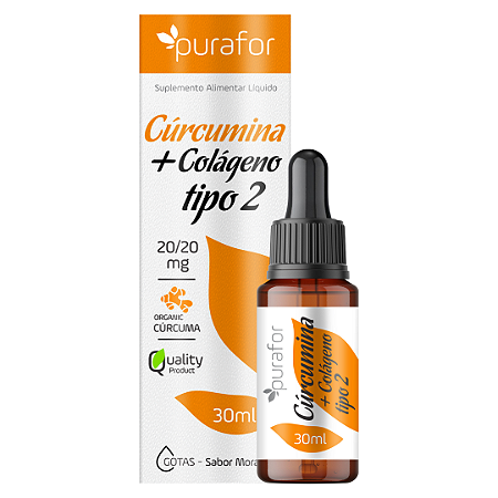 Curcumina + Colágeno Tipo 2 - 1 Un. Sabor Morango