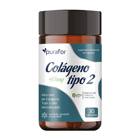 Colágeno Tipo 2 40mg - 30 Cápsulas