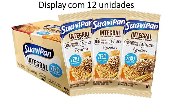 Bolinho 7 Grãos Integral SuaviPan Display c/ 12 Unid