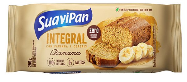 Bolo Integral de Banana SuaviPan 250g