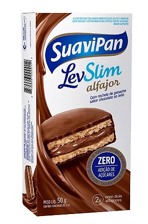 Multipack Alfajor LevSlim Chocolate ao Leite c/ 2 Unid.