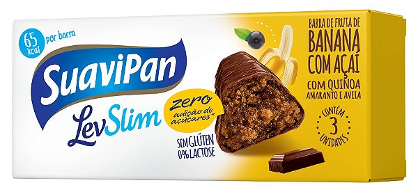 Multipack Barrinha de Banana com Açaí Zero Açúcar c/ 3 Unid.