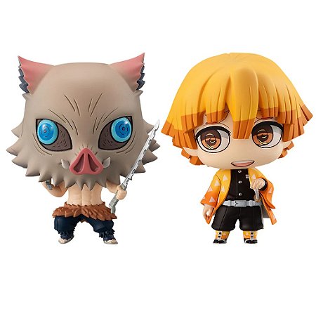 Set Zenitsu Agatsuma e Inosuke Hashibira - Kimetsu no Yaiba - ChimiMega Buddy Series - MegaHouse