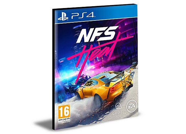 NEED FOR SPEED HEAT STANDARD EDITION - PS4 PSN MÍDIA DIGITAL - Mestre Gamer