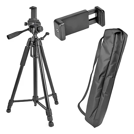 Tripé Profissional Para Câmera E Celular + Bolsa Grande