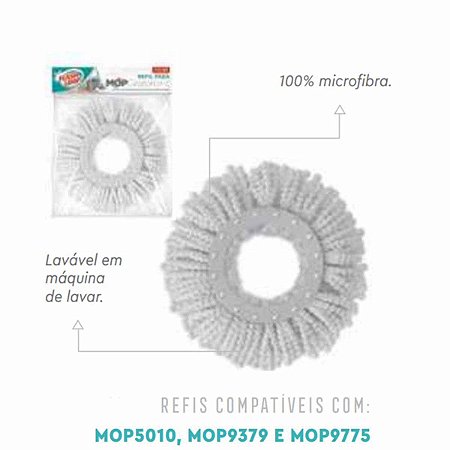 Refil Para Mop Giratório Fit RMOP5011 - FlashLimp