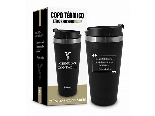 COPO TÉRMICO 450ML BRASFOOT EMBORRACHADO CURSO C. CONTÁBEIS