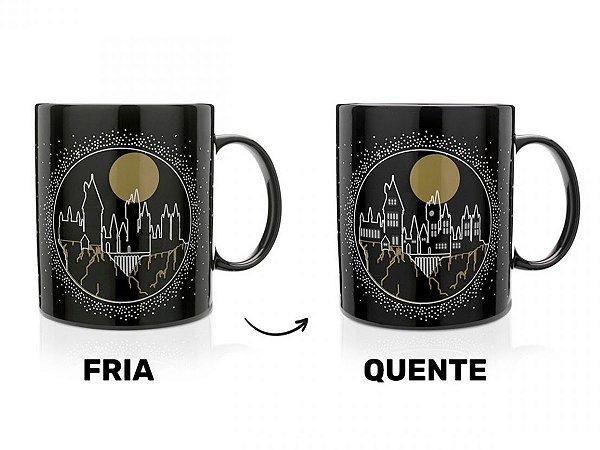 CANECA PORCELANA 300ML LUDI LI2690 TERMOSSENSÍVEL HP LUMOS