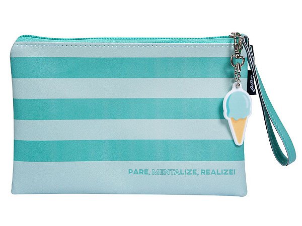 NECESSAIRE POSTAL UATT COM CHAVEIRO MENTA CORES