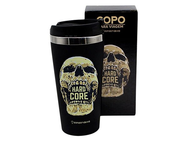 COPO VIAGEM 450ML EMBORRACHADO ZONA CRIATIVA HARD CORE