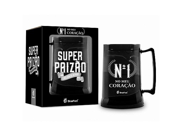 CANECA GEL 300ML BRASFOOT TEMAS - SUPER PAIZÃO