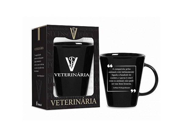 CANECA PORCELANA 360ML BRASFOOT CURSO VETERINÁRIA