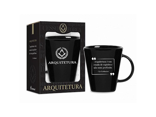 CANECA PORCELANA 360ML BRASFOOT CURSO ARQUITETURA