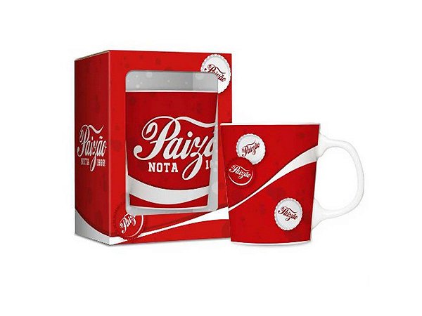 CANECA PORCELANA 280ML PREMIUM BRASFOOT PAIZÃO NOTA 1000