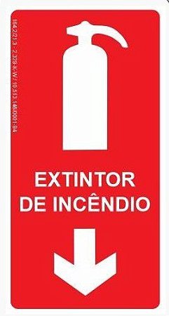 Placa Fotoluminescente - Extintor de Incêndio