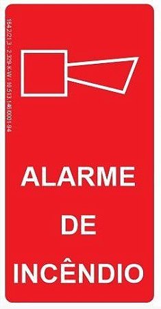 Placa Fotoluminescente - Alarme de Incêndio