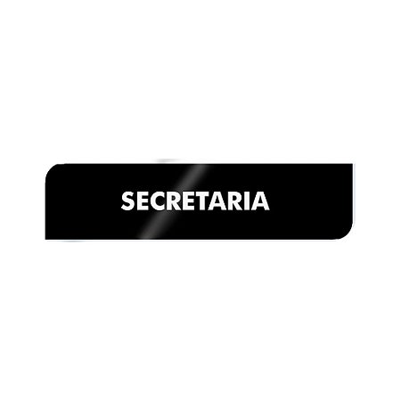 Placa Identificação - Secretaria - Acrilico