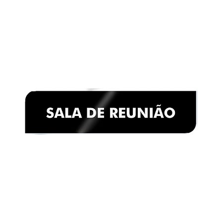 Placa Identificação - Sala de Reunião - Acrilico