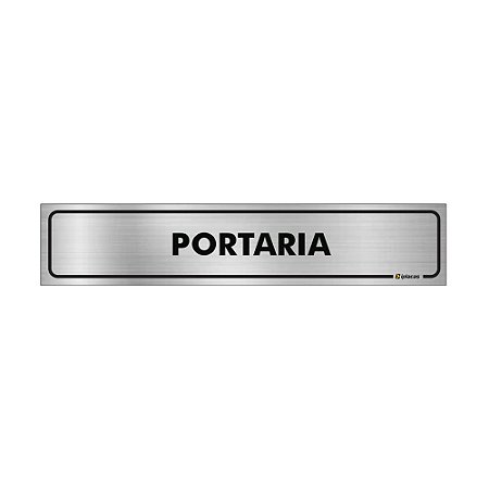 Placa Identificação - Portaria - Aluminio