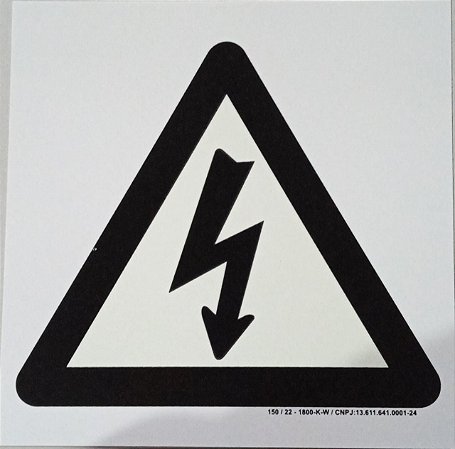 PLACA INDICATIVA DE QUADRO DE FORÇA