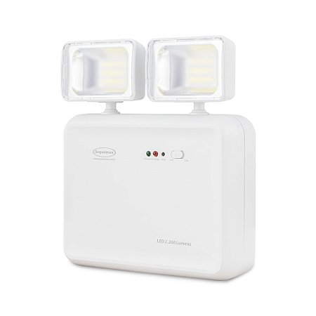 Iluminação de Emergência LED 2200 Lumens 2 Faróis