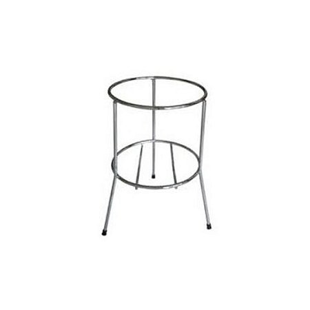 SUPORTE DE SOLO CROMADO PARA EXTINTOR PQS 4 KG E PQS 6 KG