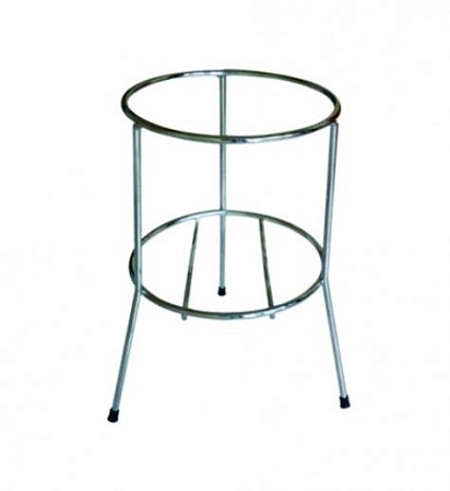 SUPORTE DE SOLO CROMADO PARA EXTINTOR AGUA, PQS 8 KG, PQS 12 KG E CO²