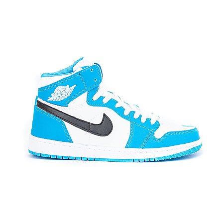 BOTA NIKE AIR JORDAN 1 AZUL/BRANCO - Compô Store