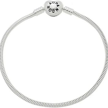 Pulseira  para Berloques Coração 17- Prata 925