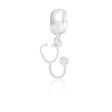 Berloque Estetoscópio - Prata 925