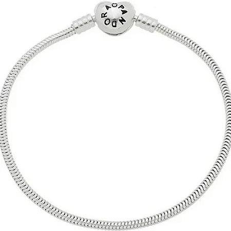 Pulseira  para Berloques Coração 18- Prata 925