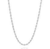 Corrente Cordão Baiano de 45cm- Prata 925