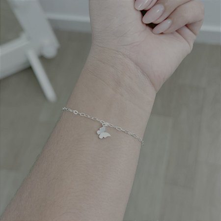 Pulseira Borboleta Origami- Prata 925