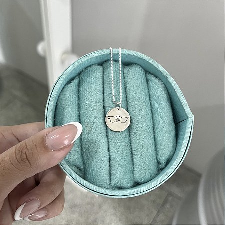 Colar Anjo de 4 Patas - Prata 925