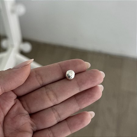 Berloque Separador Redondo com Corações Vazados - Prata 925