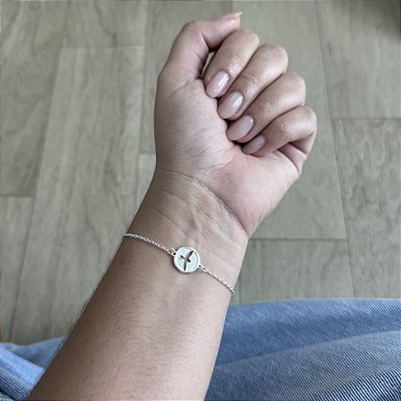 Pulseira Divino Espírito Santo - Prata 925