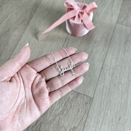 Colar Jesus - Prata 925