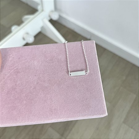 Pulseira Infantil Menina com Plaquinha - Prata 925