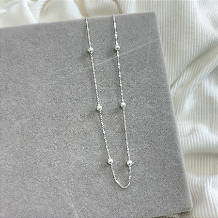 Choker Pérolas - Prata 925