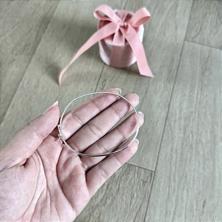 Pulseira Bracelete Meia Cana - Prata 925