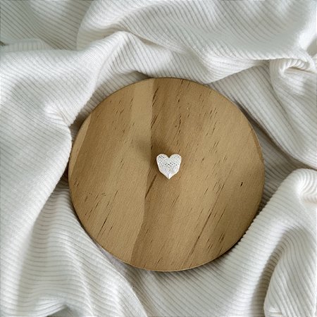 Berloque Separador Coração Tela - Prata 925