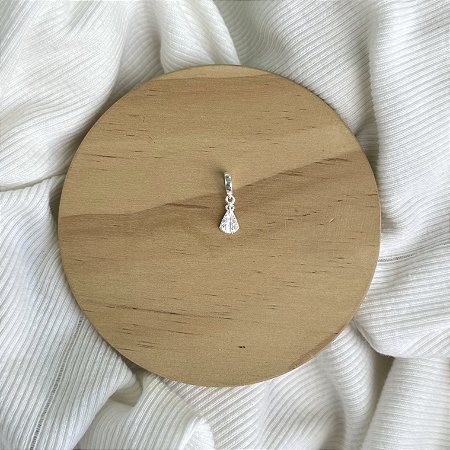 Berloque Nossa Senhora Aparecida Cristal - Prata 925