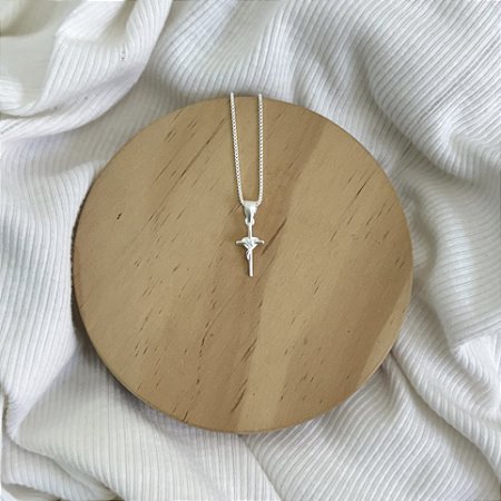 Colar Crucifixo - Prata 925