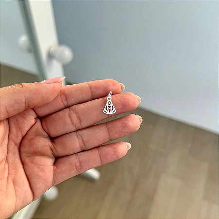 Pingente Nossa Sra. Aparecida Vazado - Prata 925