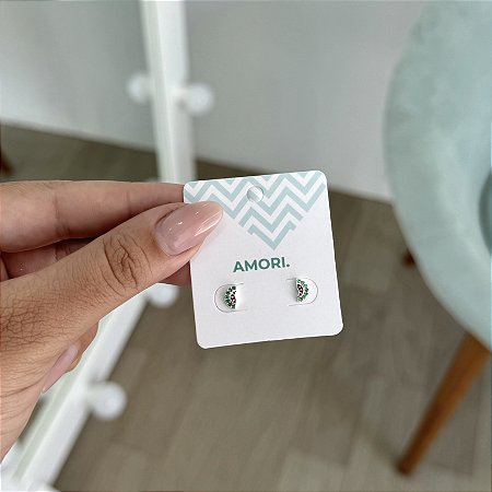 Brinco Melancia - Prata 925