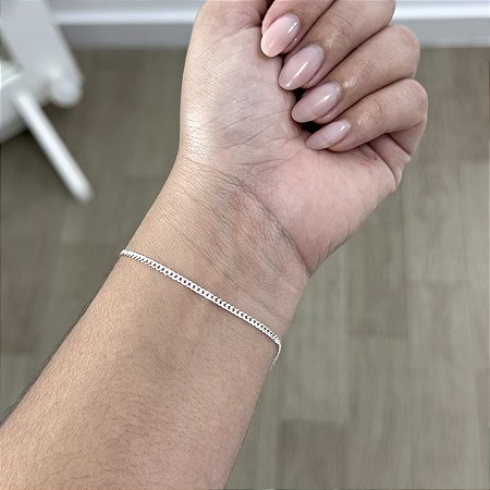 Pulseira Grume Média - Prata 925