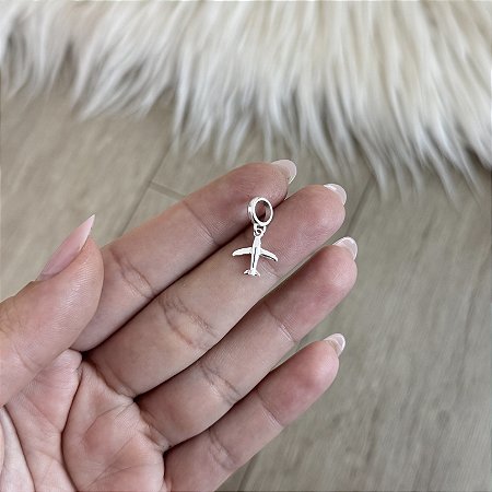 Berloque Avião - Prata 925