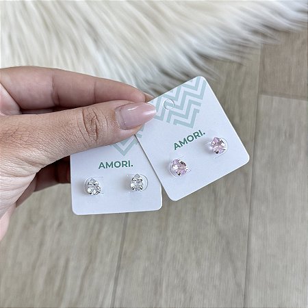 Brinco Ponto de Luz Gota - Prata 925