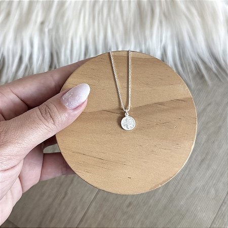 Pulseira Veneziana com São Bento - Prata 925