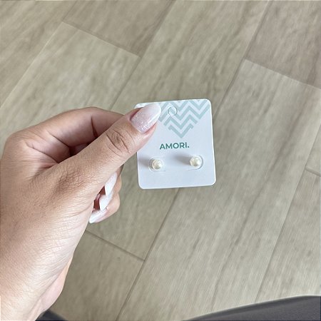 Brinco Pérola Pequena - Prata 925